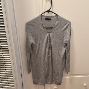 Trouve Gray Long Sleeve Top